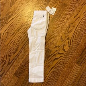 NEW Kids Ralph Lauren Polo White LINEN pants